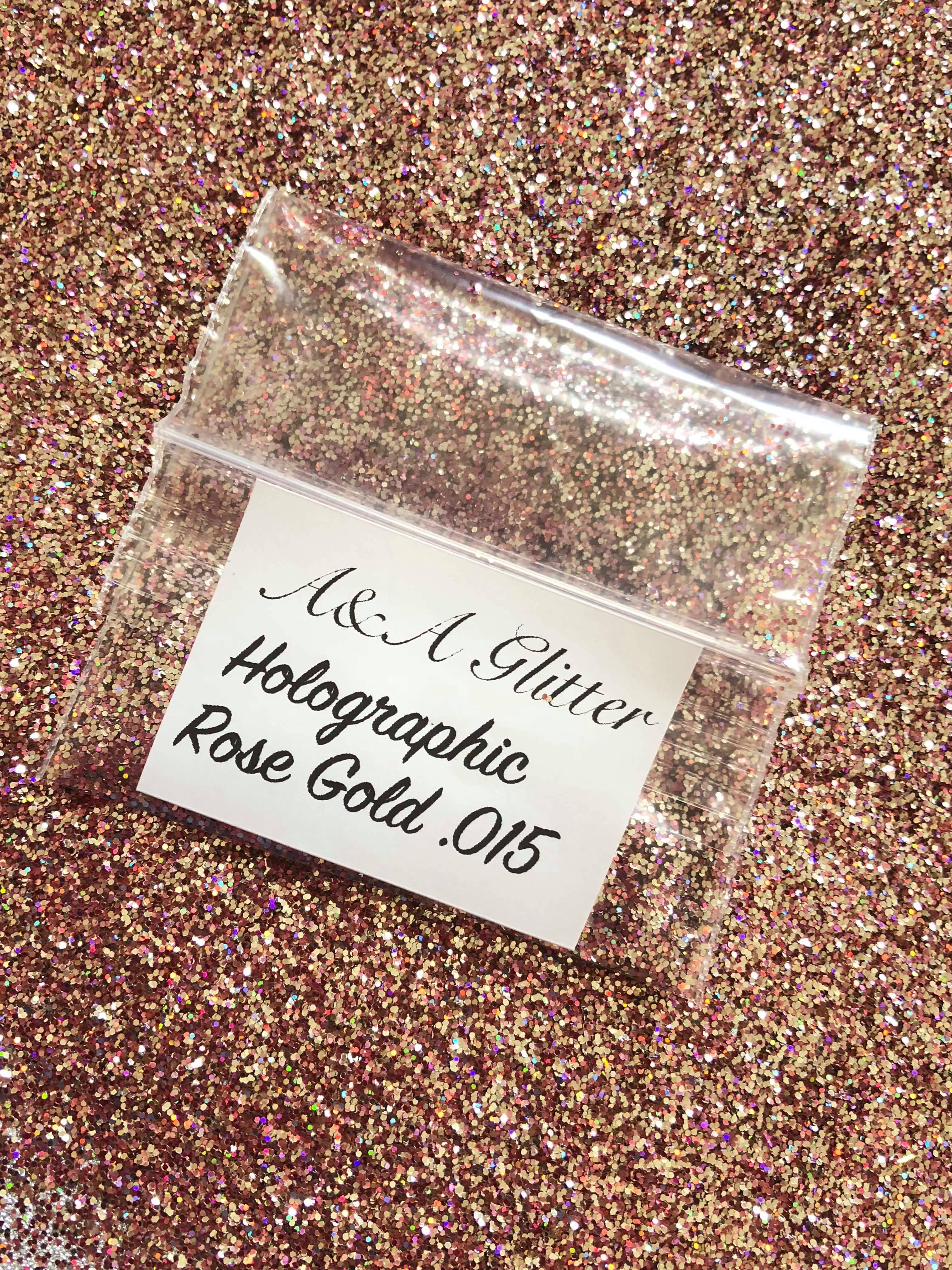 Holographic Rose Gold .015 - A&A Glitter