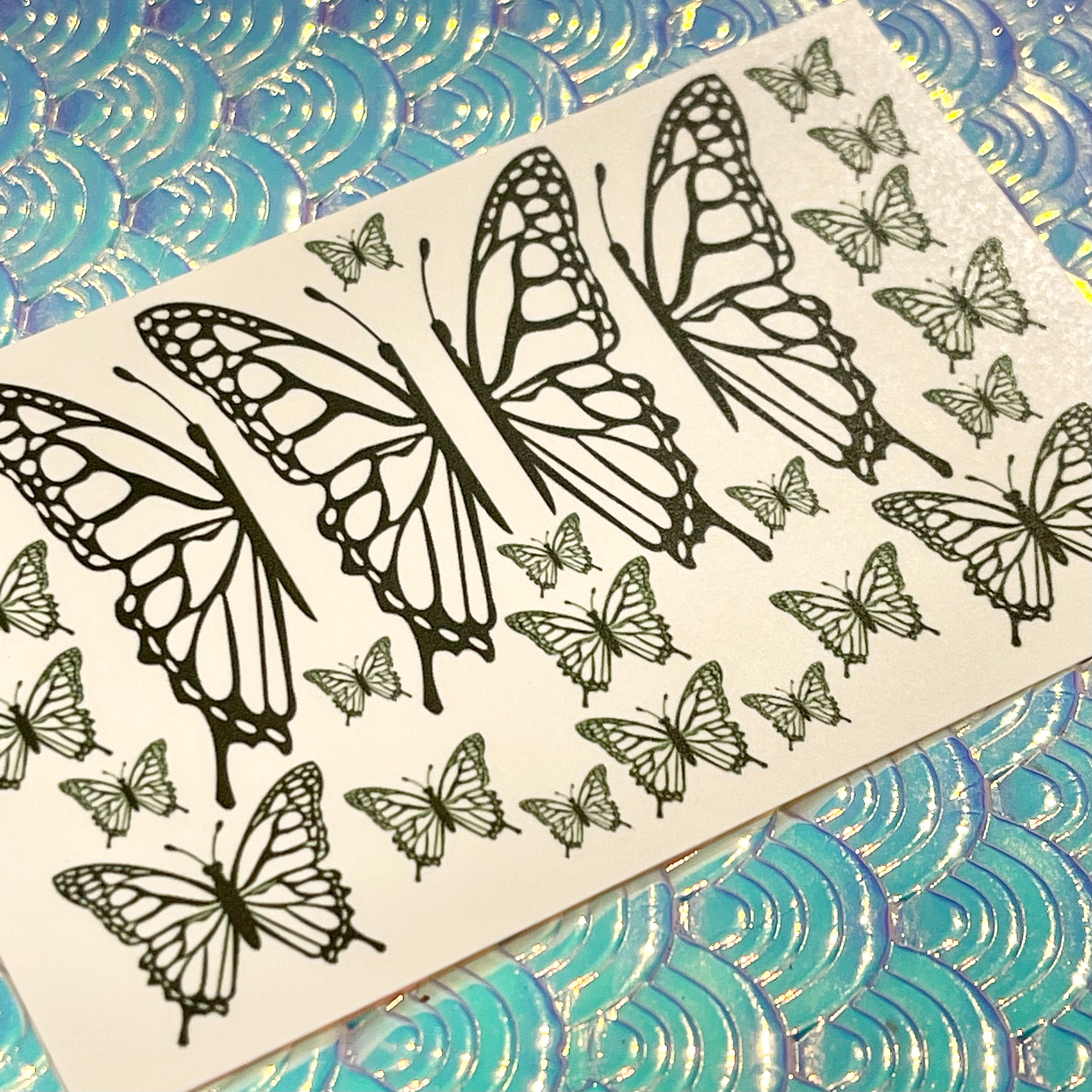 Green Butterfly Decals