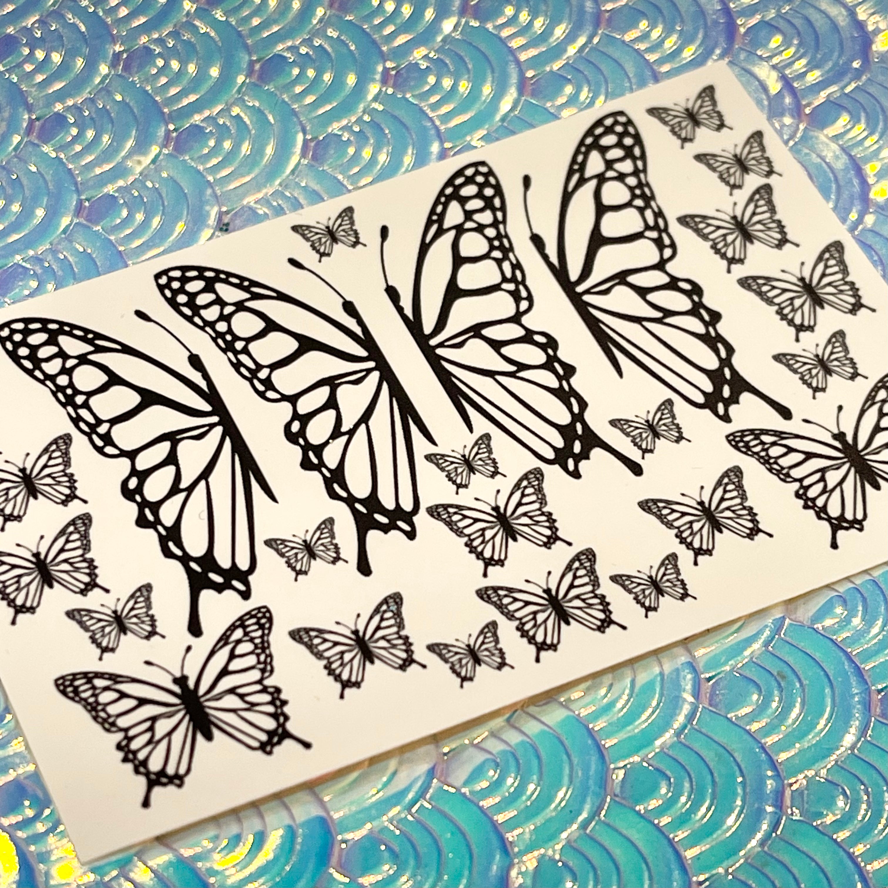 Black Butterfly Decals