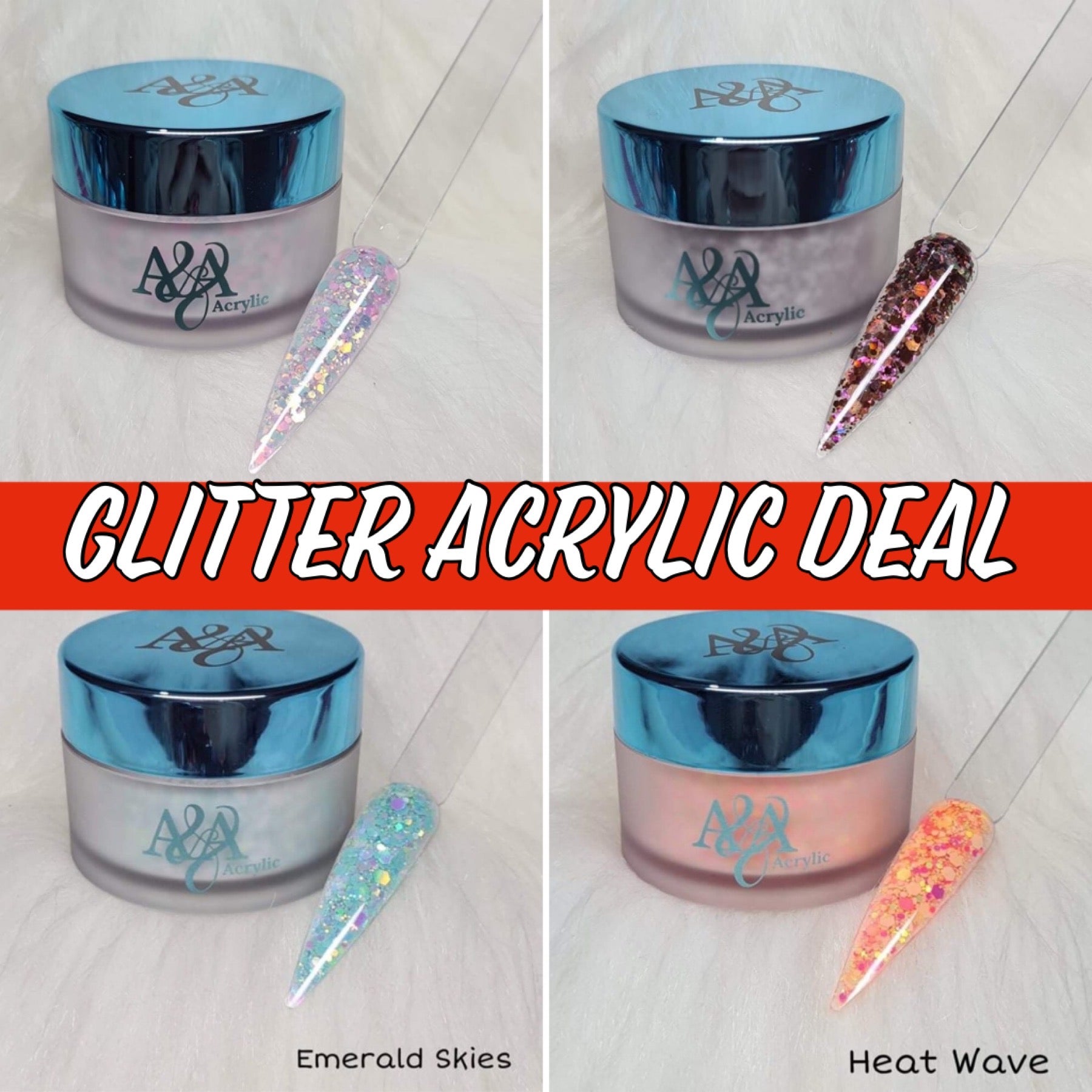 Glitter Acrylic Clearance Bundle
