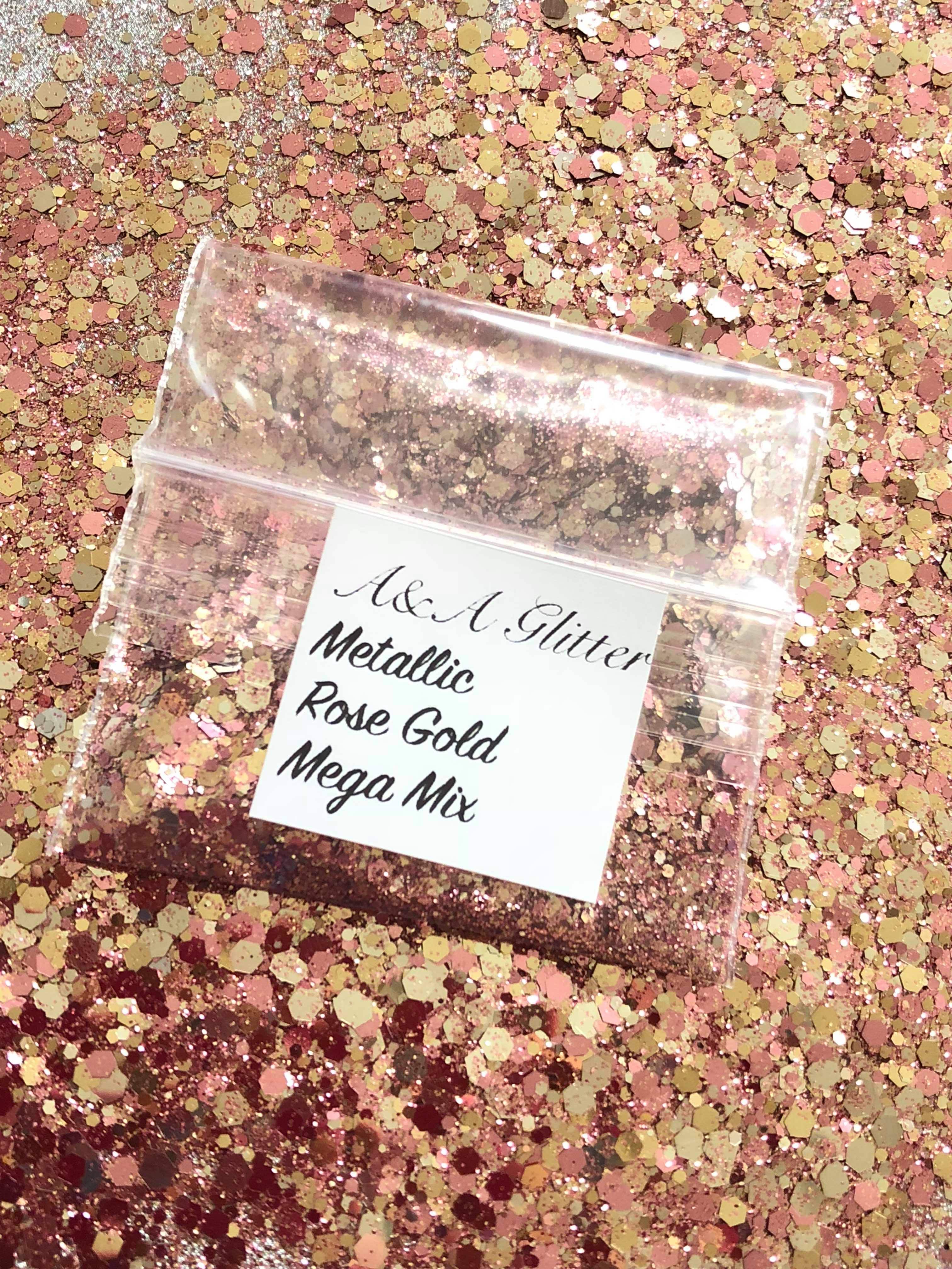 Metallic Rose Gold Mega Mix - A&A Glitter