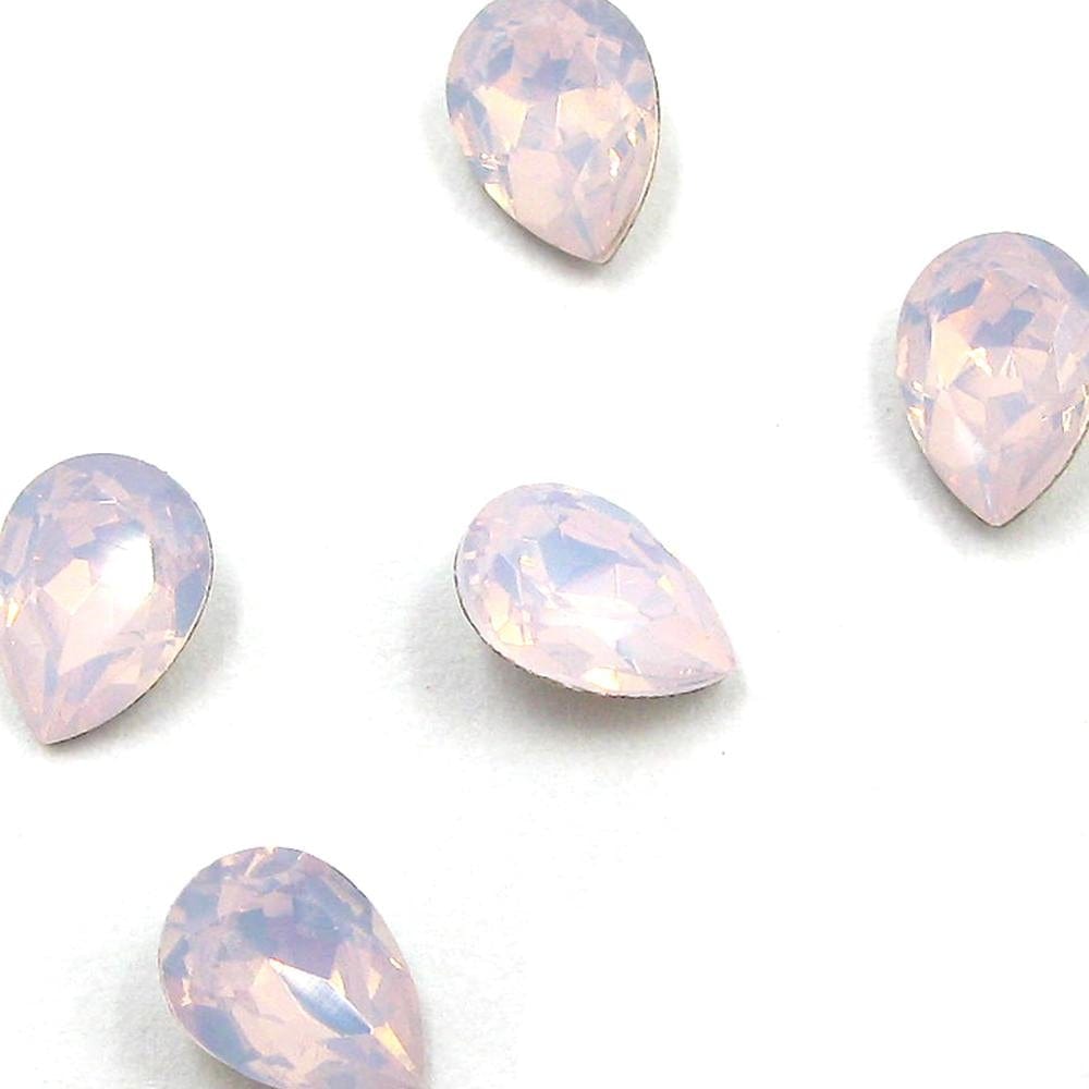 Swarovski® Chunky Pear Pointed Back - Rose Water Opal