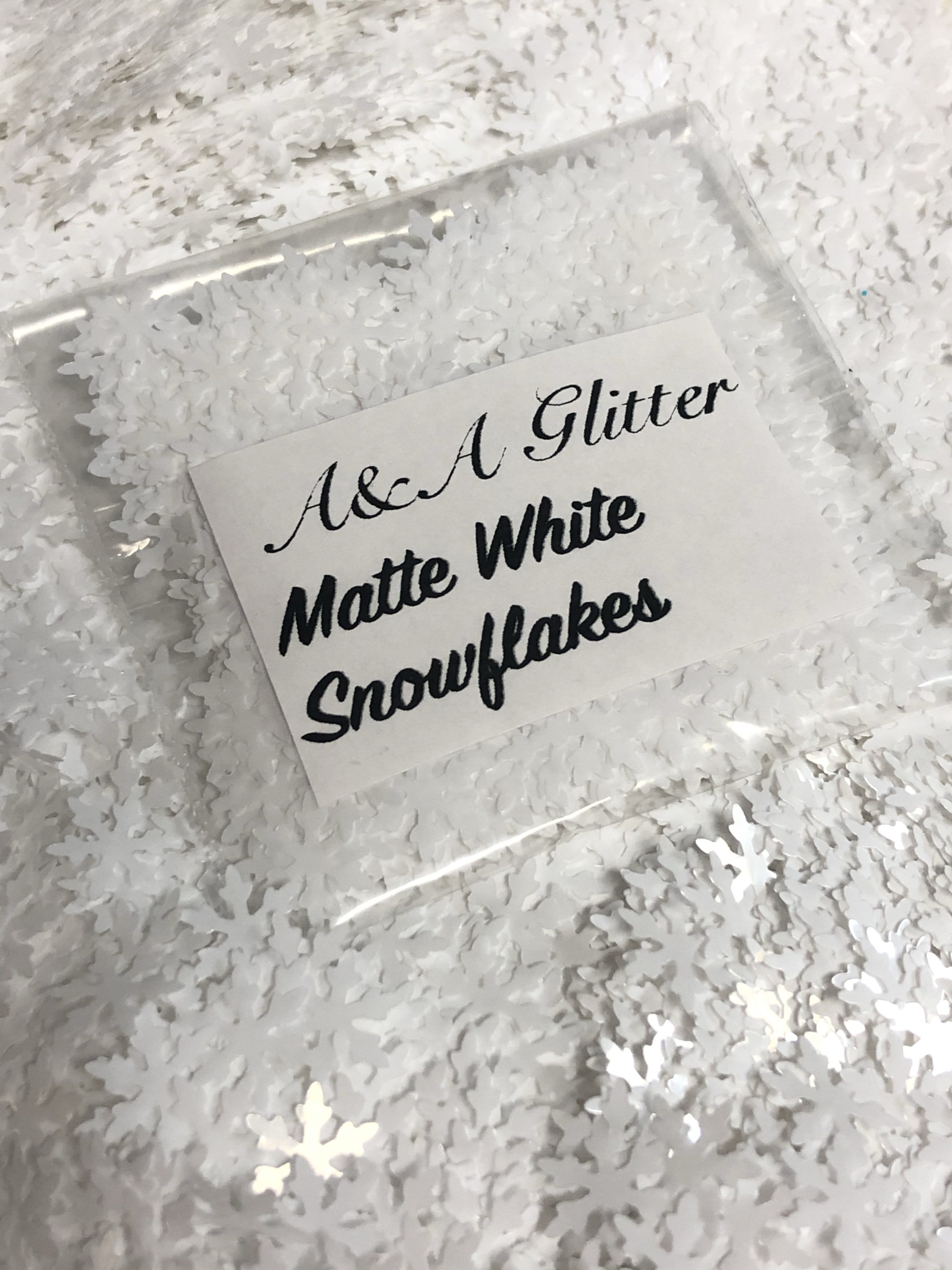 Matte White - Snowflakes